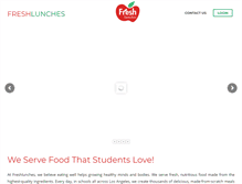 Tablet Screenshot of freshlunches.com